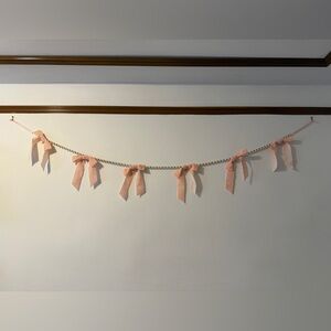 Pottery Barn Teen x LoveShackFancy Pearl with Pink Bows Garland (72”)